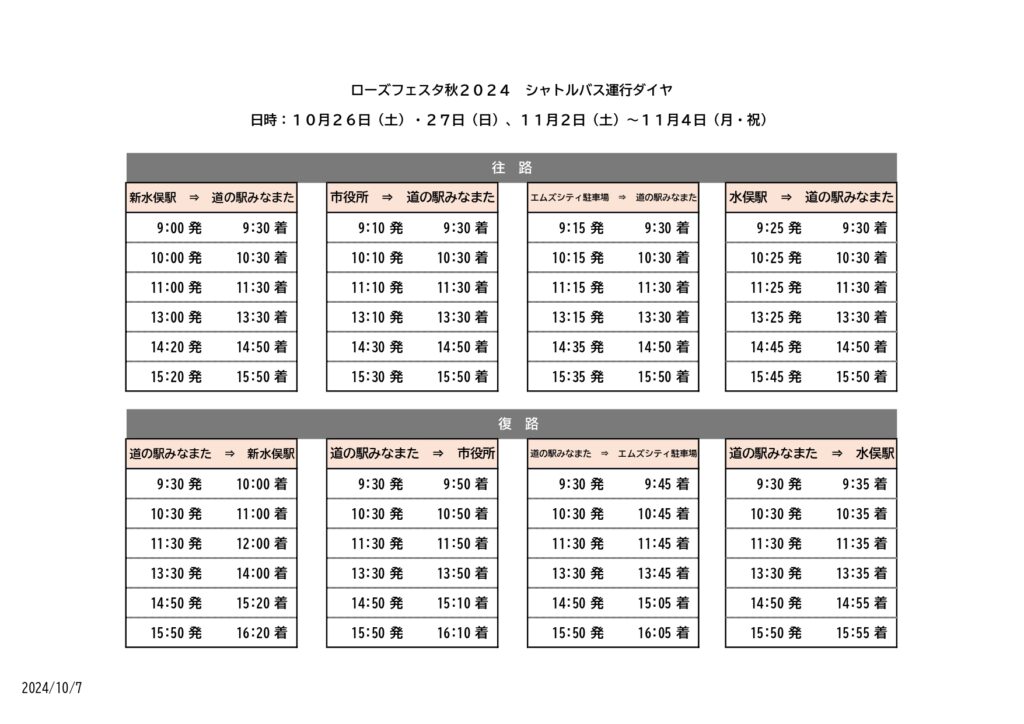 2024秋季水俣玫瑰節